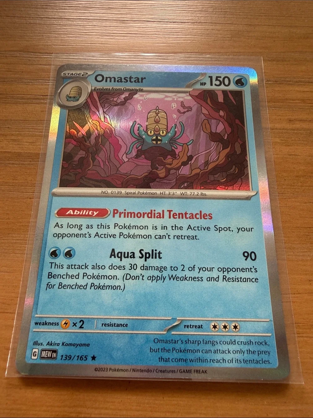 Omastar Pokémon Card Lot | 2 Holo & Reverse Holo Cards | Pokemon 151 ✨5/$25✨
